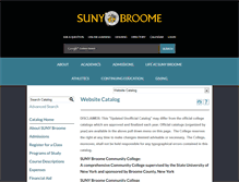 Tablet Screenshot of catalog.sunybroome.edu